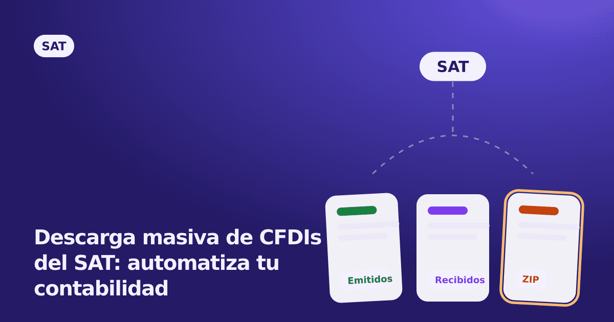 Descarga masiva de CFDIs del SAT: automatiza tu contabilidad