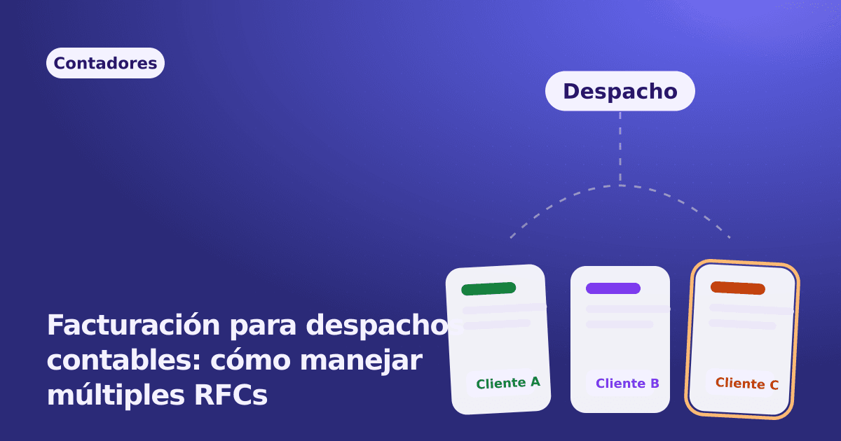 Facturación para despachos contables: cómo manejar múltiples RFCs